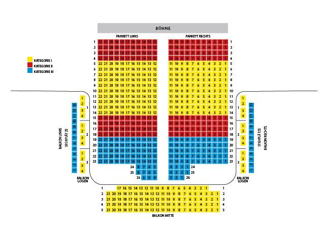 Saalplan Großer Saal