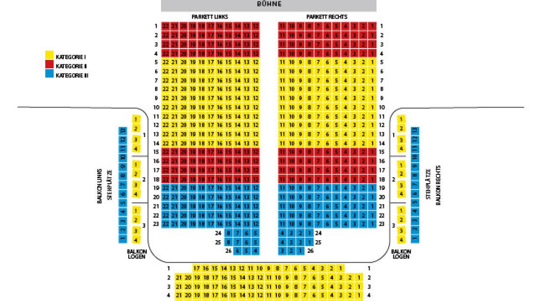 Saalplan Großer Saal